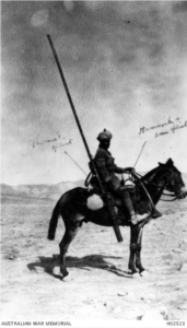 Soldado montado, Palestina 1917